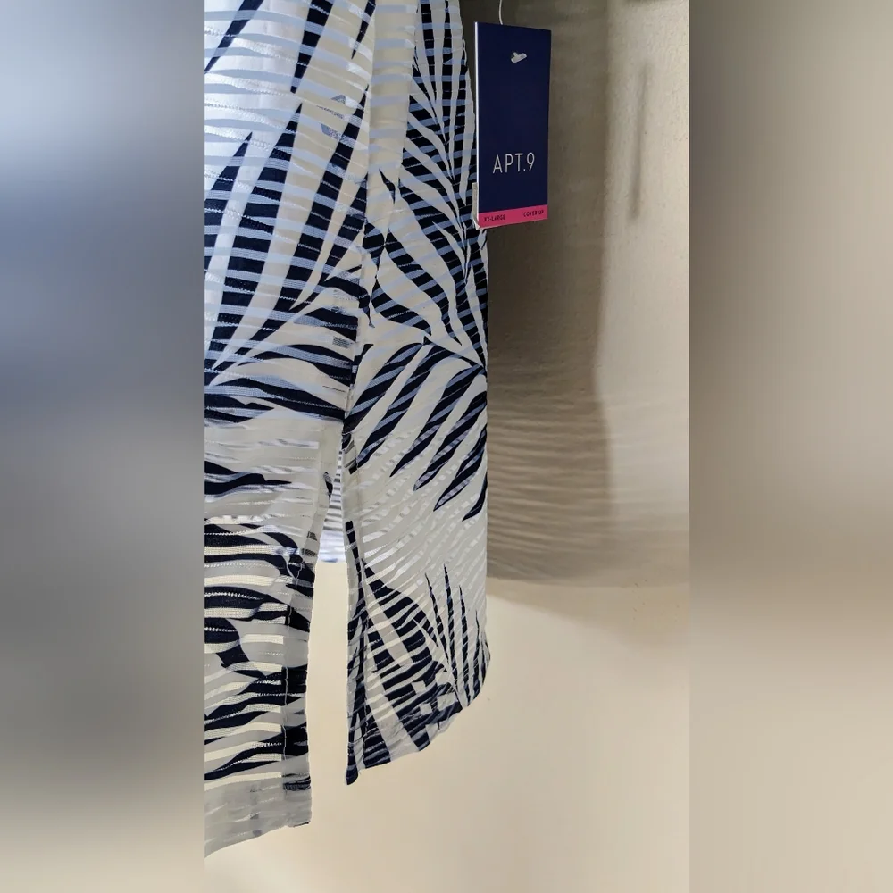 NWT, Portocruz Palm-Leaf, Swim Tunic, Cover-Up, Size XXL - Picture 6 of 13